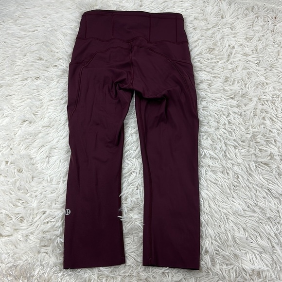 Lululemon Fast & Free Crop II (Nulux 19"") Dark Adobe - Picture 5 of 5
